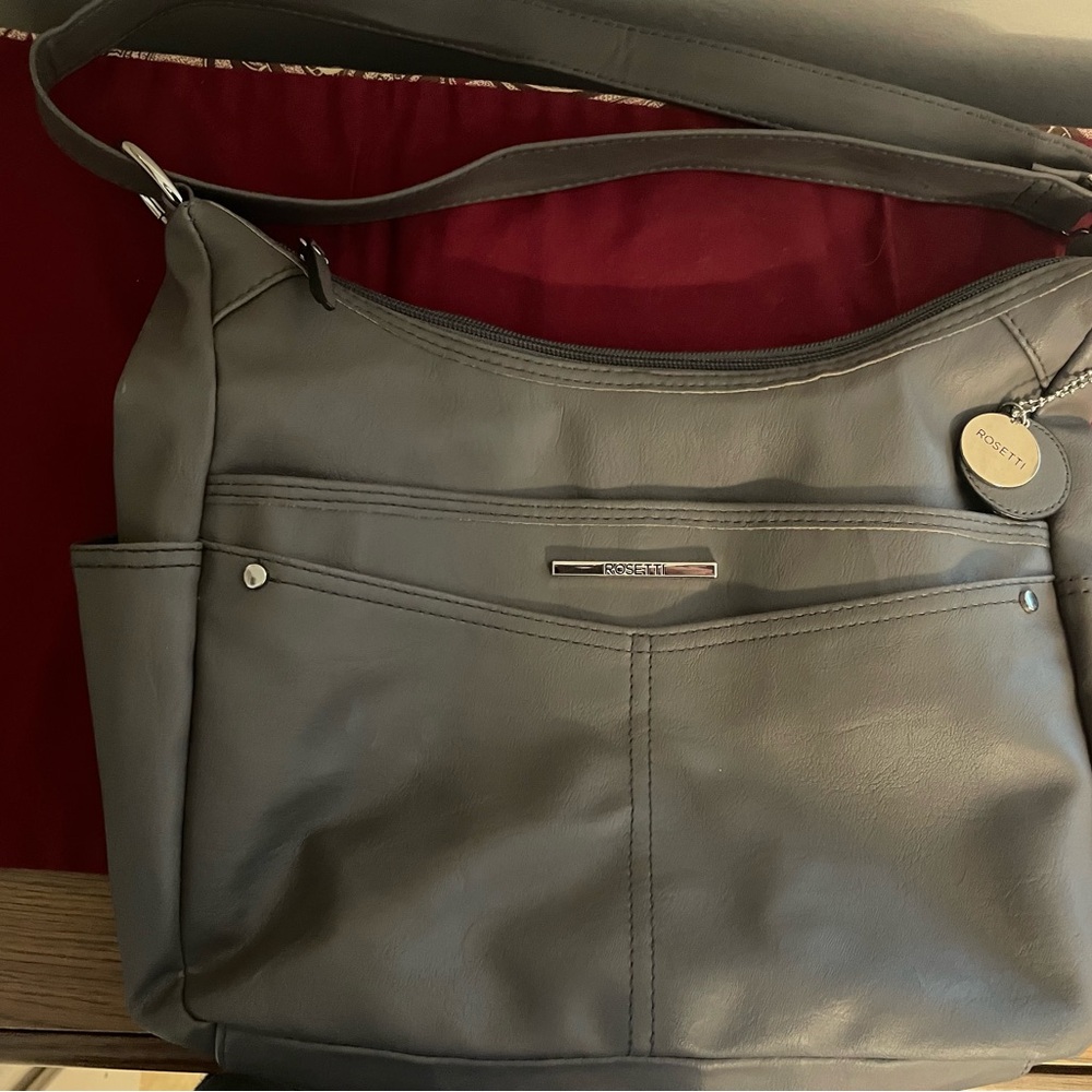 Rosetti grey purse.